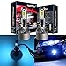 FANTELI H7 8000K Ice Blue LED Headlight Bulbs All-in-One Conversion Kit - 72W 8000LM High Beam/Low Beam/Fog Lights Extremely Bright