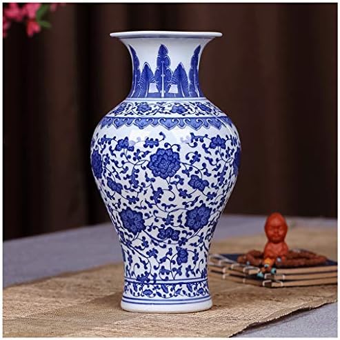 Vases GAODUZI Ceramic Ancient Blue And White Porcelain Rich Bamboo Living Room TV Cabinet Decoration Chinese Home Office Desktop Decoration (Design : A)
