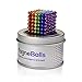 MagneBalls 5mm Magnetic Ball Sculpture Toy- Perfect for Crafts, Jewelry, Education and Intelligence Development. Fidget Cube Provides Relief for Office Stress, ADHD, Autism, and Anxiety (Rainbow)