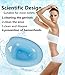 lifevv Sitz Bath Over-The-Toilet Perineal Soaking Bath, for Hemorrhoidal Relief, for Pregnant Women, for The Elderly, Ideal for Post-Episiotomy Patients