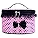 DZT1968® Handle Large Cosmetic Bag Travel Makeup Organizer Case Holder (Pink)