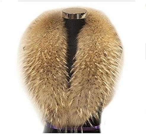 Gegefur Luxury Winter Scarf Women's Genuine Raccoon Fur Scarf Shawl Collar