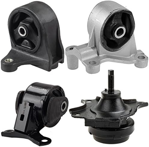 Maxmount 4pcs A4511 A6588 A6589 A6591 Transmission Engine Motor Mounts Replacement Kit For 01-05 Honda Civic/Acura EL 1.7L w/Manual