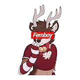 NXYRLGS 5.1" Personality Femboy Furry Car