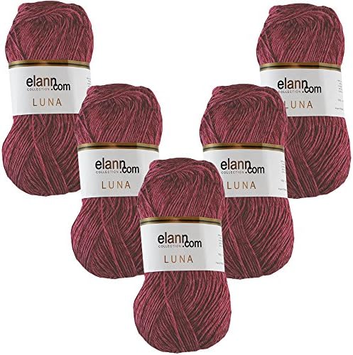 Elann Joie De Vivre 4 Ply Yarn 04 Plum Purple 10 Ball Bag Knitting Crochet Co Yarn