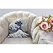 HGOD DESIGNS Wave Pillow Case, Japanese Hokusai The Great Wave of Kanagawa Cotton Linen Cushion Cover Square Standard Home Decorative Throw Pillow for Men/Women 18x18 inch Brown White …