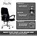 Deisy Dee Computer Office Chair Covers for Stretch Universal Rotating Chair Desk Chairs ONLY Chair Covers (Black, Medium)