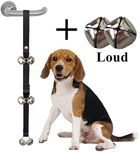 Hokil （Upgrades） Potty Training Dog DoorBell Prevent Barking and Scrating Doors Damaging Nails