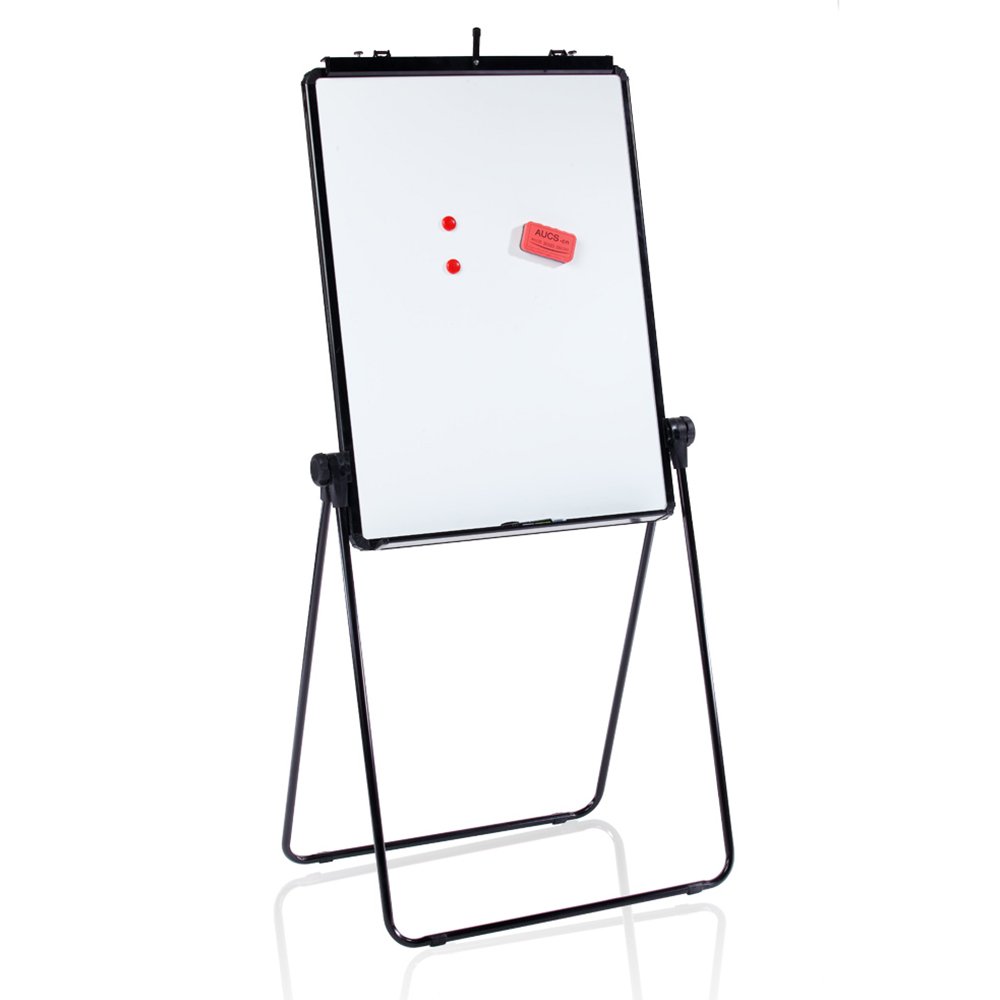 VIZ-PRO ECO Magnetic U-Stand Whiteboard/Flipchart Easel/Double-sided Dry Erase Board, 28 X 36 Inches