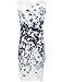 ROMWE Women's Sleeveless Floral Print Bodycon Cocktail Party Dress