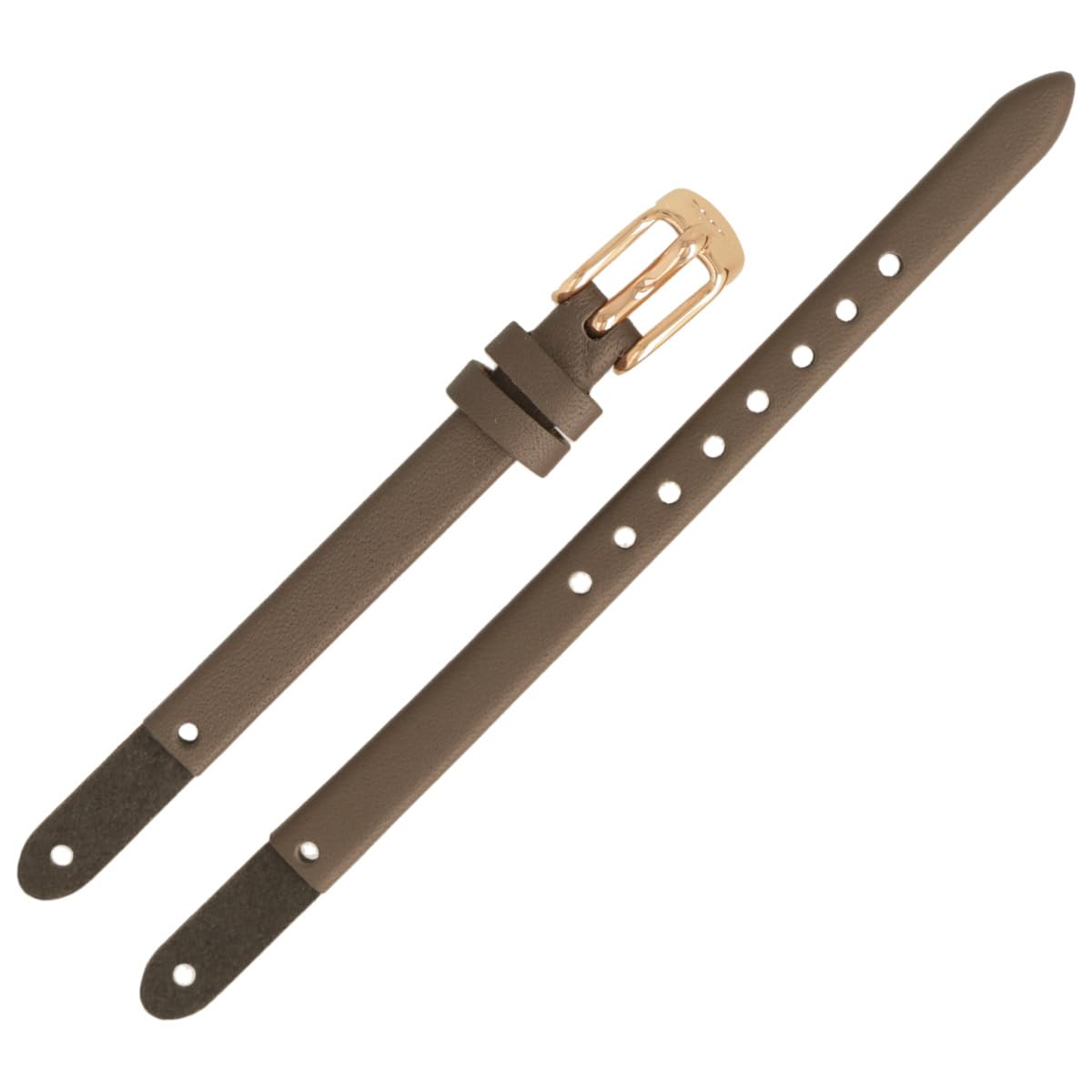 Fossil LB-ES3862 Brown Leather Watch Strap 8 mm Straps