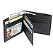 Hoobest RFID Blocking Leather Wallet For Men- Excellent Trifold Wallet (Black)