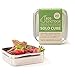 ECOlunchbox Solo Cube | Stainless Steel Food Storage Square Container | 5.25 x 5.25 x 2 inches (13 x 13 x 5 cm) | Holds 2.5 Cups (21 oz, 620ml) of Foods | Durable Metal Bento for Lunches & Snacks