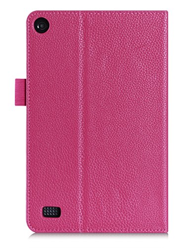 3 rooCASE+Leather+Lightweight+Folding+Magenta
