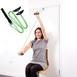 FFDASHUN Shoulder Exercise Pulley for Physiotherapy Doorway Green view 3