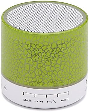 LED Speaker, With LED And Build-in Mic Support AUX TF For IPhone IPod And Android System Equipment Etc. (Green)