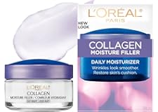 L'Oreal Paris Skincare Collagen Face Moisturizer, Day and Night Cream, Anti-Aging Face, Neck and Chest Cream to smooth skin a