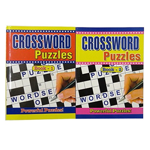Pennine A4 Crossword Puzzle Books - Book 1 & 2, Each Includes 176 Pages