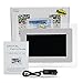 7 Inch TFT LCD Screen Digital Photos Display Frame with Calendar Support Tf Sd/Sdhc/USB Flash Drives(White)- Support 32GB SD Card-【Upgrade Version】