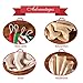 favide 9 Pieces Christmas Burlap Stockings Xmas Fireplace Hanging Stockings for Christmas Decoration DIY Craft (Color Set 1, 9)
