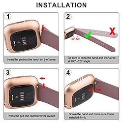 Vancle Silicone Bands Compatible with Fitbit Versa
