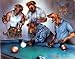 Wall Decor Picture Dogs Playing Pool Dan and Dogs Playing Poker Cards Two Set Funny Animal Art Print Poster (8x10)