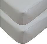 Sasma Home 2 x Cot Bed Fitted Sheets 100% Cotton 70x140 cm view 2