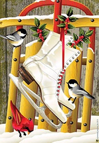 Winter Break Garden Flag
