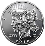 Silver 1 Troy Ounce .999 Fine Peace Oz Feast Dollar Zombuck Round Zombucks Coin