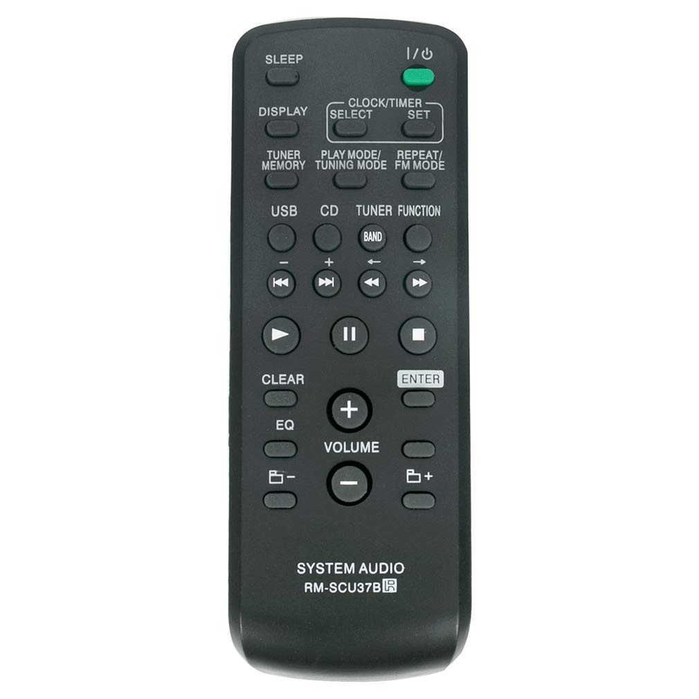 VINABTY RM-SCU37B Remote Control Replace for Sony Home Mini HI-FI Audio System MHC-EX700 MHC-EX900 CMT-EH25 MHC-EX600 CMT-BX5 CMT-BX5BT CMT-EH26 HCD-CBX5