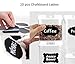 Food Storage Container, OnederHome Air-Tight Cereal & Dry Food Storage Set- 8 Piece Set with Free 20 Pcs Chalkboard Labels - Food Grade Durable Plastic BPA Free - Keep Food Dry & Fresh with Easy Lock
