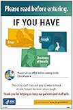 NMC PST143PP Symptoms Poster, Pack of 5, 18" x