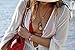 Jeasona Women's Long Sleeves White Chiffon Maxi Bathing Suits Beach Cover up