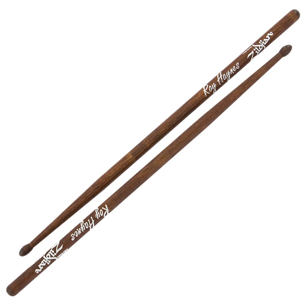 Zildjian Artist Series Hickory Drumsticks - Roy Haynes -Wood Tip - Walnut Stain
