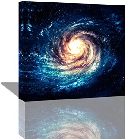 LYGLO Canvas Prints - Galaxy Starry Sky Oil Paintings On Canvas Wall Art for Living Room 16 by 16-Inch Without Framed
