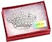 Princess Crown Tiara Brooch Pin Wedding Bridesmaid Clear Rhinestones Jewelry