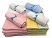 Bamboo Baby Washcloths Soft Organic White 6 Pack for Bathing and Skin Care