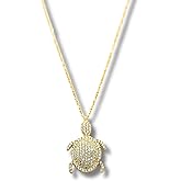 Turtle Necklace, Turtle Pendant, Tortoise Necklace, Tortoise Pendant, 925 Silver Handmade Jewelry, 14K Gold Plated, Gift for Her