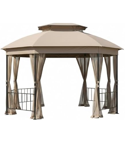10 x 13 sun shelter with netting wilson and fisher Garden Winds Reinforced RipLock 350 Replacement Canopy Top Cover Compatible Jefferies 10' 12' Gazebo Model A101013211 Reels model:SALTIST15H Lazer Sharp 3X Treble it also features detachable OEM2-20.76