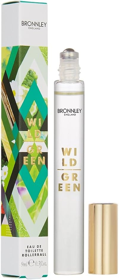 Bronnley Eclectic Elements Wild Green EDT Rollerball 9ml Travel Perfume New
