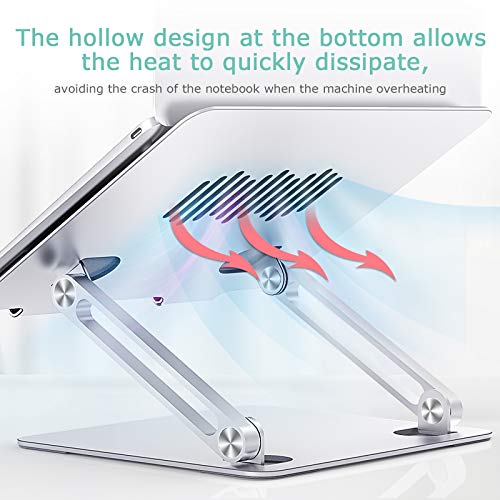 AWAVO Laptop Stand, Ergonomic Aluminum Computer Stand for Desk