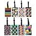 Getfitsoo 8 Packs Colorful Luggage Tags for Travel Suitcases/Baggage Bags, Thick Plastic&PVC