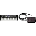 Yamaha 61-Key Keyboard Bundle with Built-In Speakers (CK61) and Compact Sustain Pedal