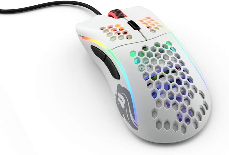 Glorious Model D- (Minus) Lightweight Gaming Mouse, Matte White (GLO-MS-DM-MW): Computers & Accessories