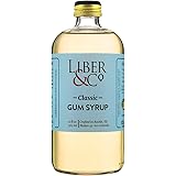 Liber & Co. Simple Syrup, Classic Gum Syrup (17 oz) Made with Cane Sugar and Gum Arabic
