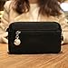 Wallet Handbag M.Way 3 Layers Storage Zipper Waterproof Nylon Crossbody Shoulder Bag Cell Phone Pouch Handbag Purse with Wrist Strap for iPhone6/7 Samsung S5 S6 S7 Under 5.5'' Black
