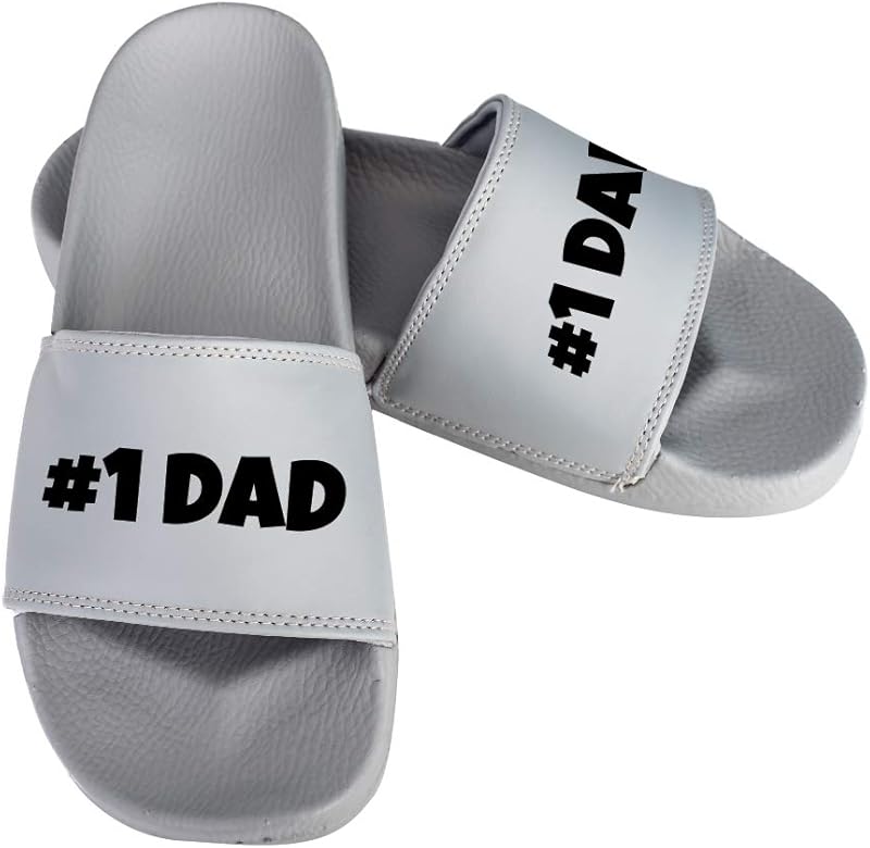 mens grey slides