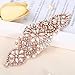 Rose Gold Wedding Rhinestone Applique for Dresses Bridal Belts (1 Piece Rose Gold)