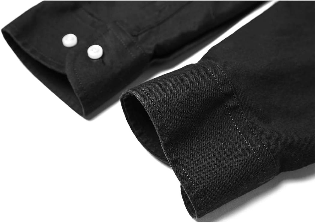 Men's Oxford Long Sleeve Button Down Casual Dress Shirt at  Men’s Clothing store