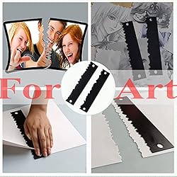 PIAOLGYI 2 Pcs Rip Ruler for Creating a Deckled